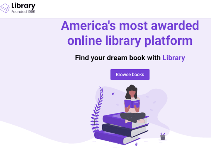 Cover image for Library Website – A Seamless Online Bookstore