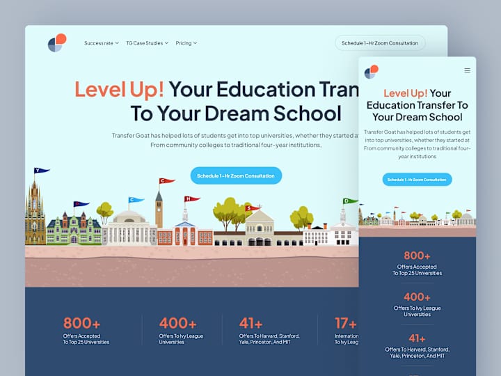 Cover image for Transfer goat website re-design