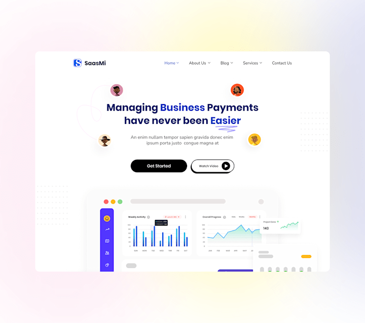 Cover image for SAAS WEBSITE on Behance