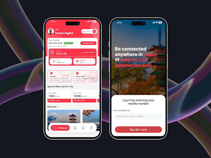 Cover image for J-Cards Mobile App Internet Service Providers