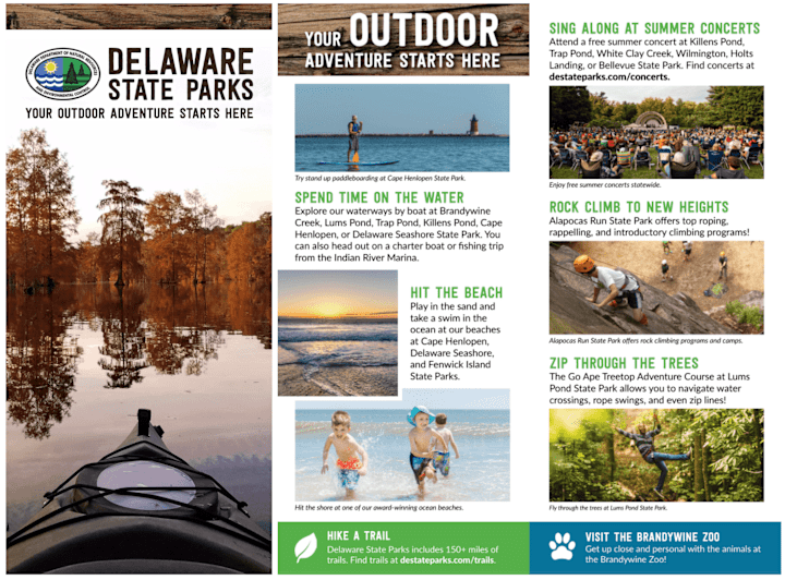 Cover image for Delaware State Parks Welcome Map Brochure