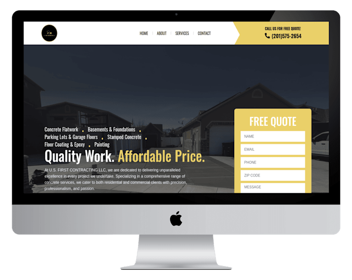 Cover image for Construction Website Design