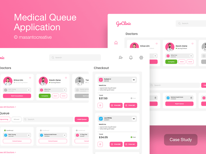 Cover image for UI/UX Medical Queue Application Design