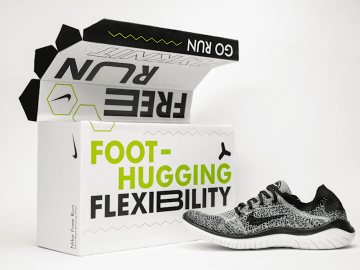 Cover image for NIKE FREE RUN Packaging Design