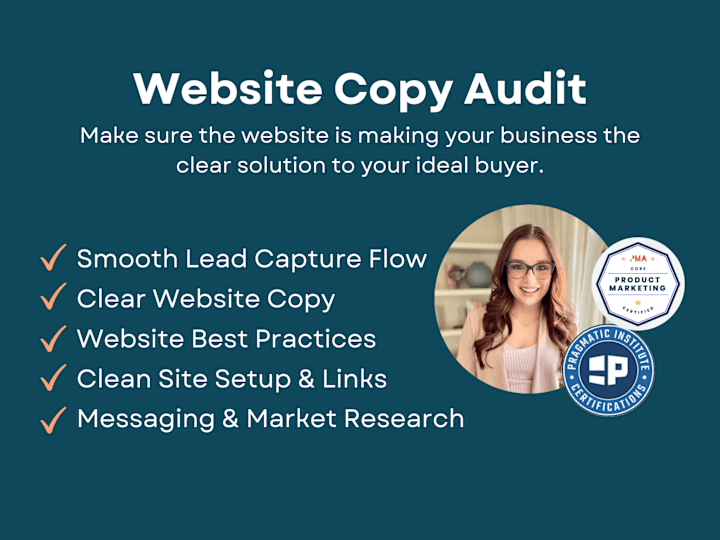 Cover image for ✅B2B SaaS Website Copy Audit | catch your ideal buyer attention