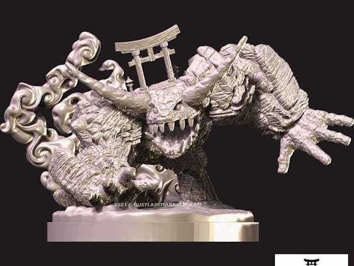 Cover image for Proof of concept 3D Print Miniature Creature : Aruki Seki