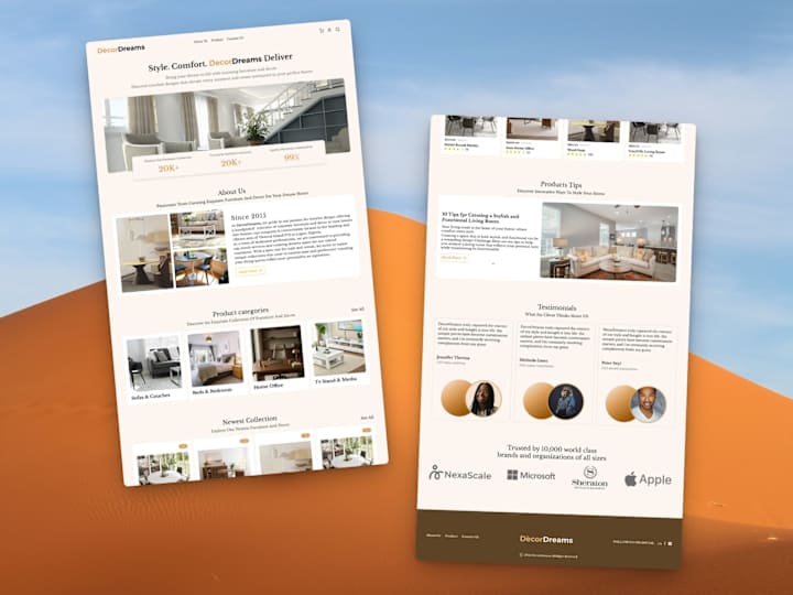 Cover image for Luxury Furniture Website