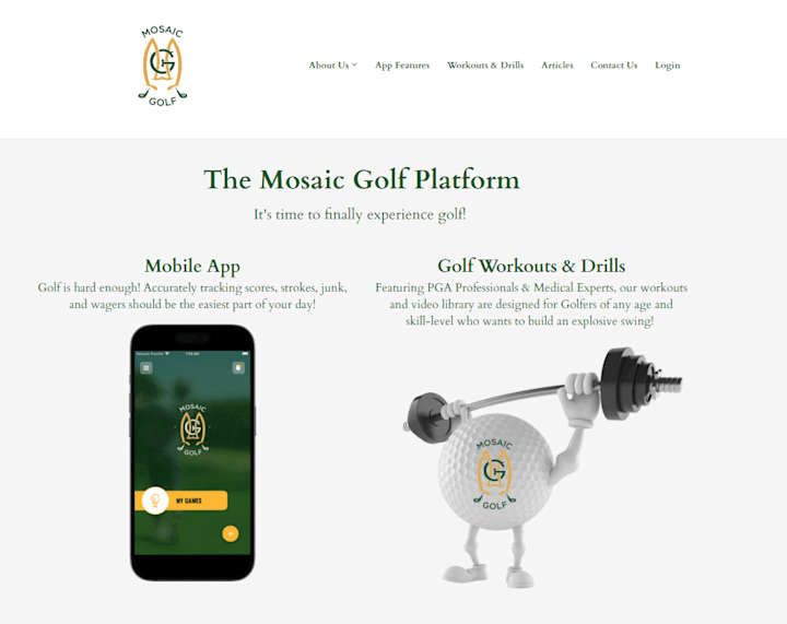 Cover image for Mosaic Golf: Real-Time Scoring & Betting App for Golfers