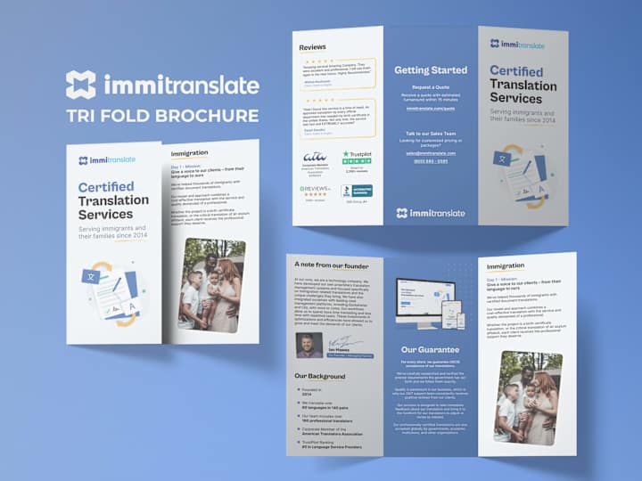 Cover image for Immitranslate Trifold Brochure