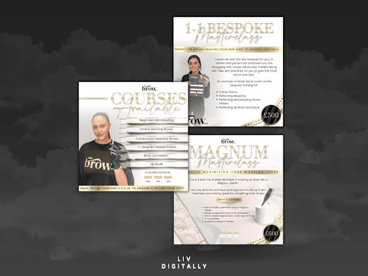 Cover image for Custom Branding Package for SPMU Brow Clinic/Training Academy