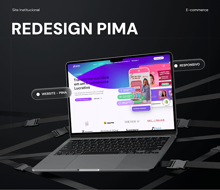 Cover image for Redesign Pima | Site Institucional | Shopify Partner
