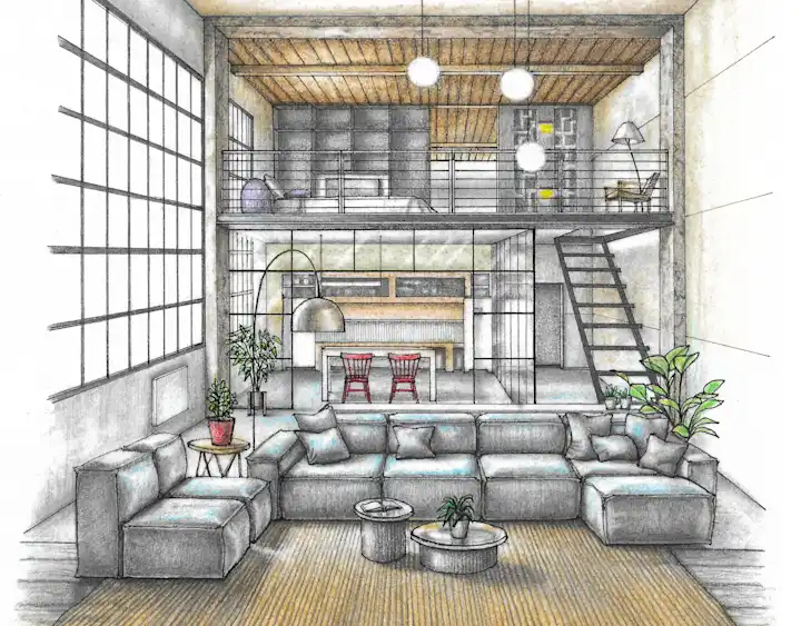 Cover image for Architectural Illustration of a Loft