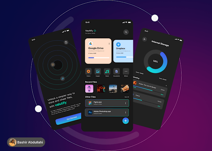 Cover image for Vaultify cloud storage app