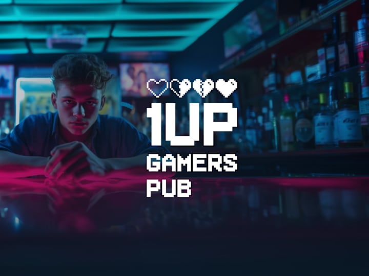Cover image for 1UP Gamers Pub - Visual Identity on Behance