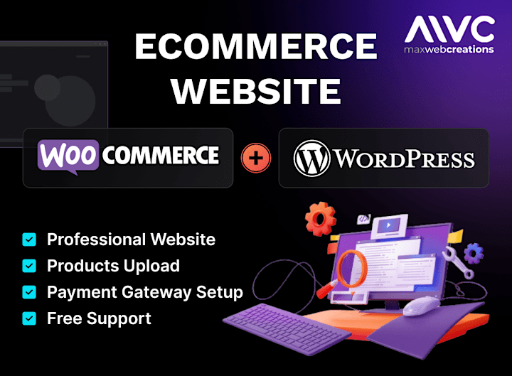 Cover image for We Will develop an ecommerce website using woocommerce