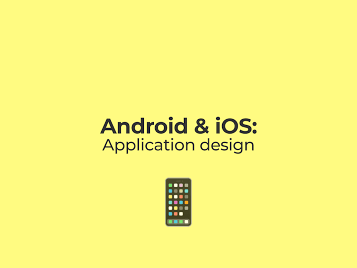 Cover image for 📱 Android & iOS App Design