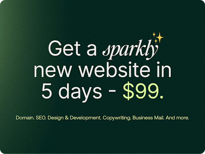 Cover image for Sitely Website, $99/mo
