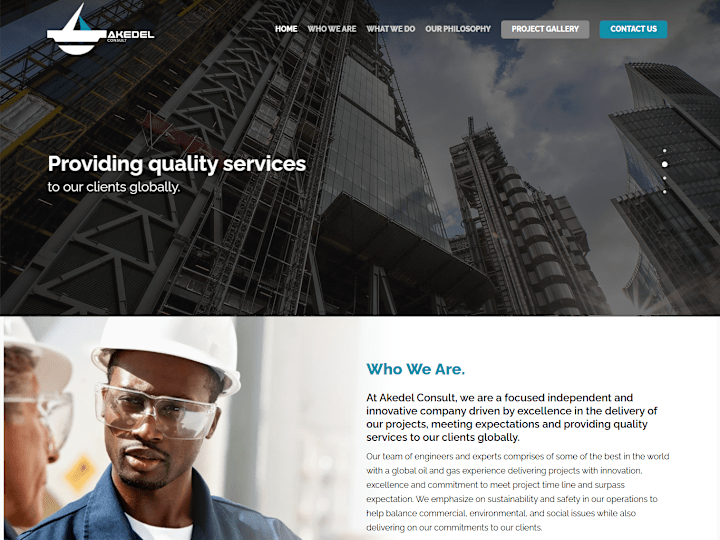 Cover image for Website Design for Akedel Consult
