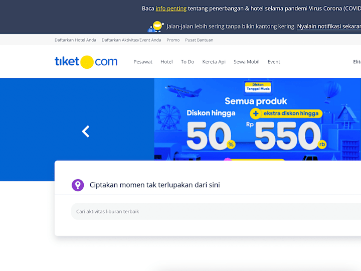 Cover image for Tiket Masuk Konser Musik, Paket Wisata, Hiburan - tiket.com