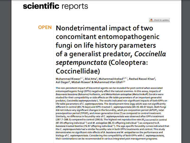 Cover image for Academic Article Published in Scientific Reports