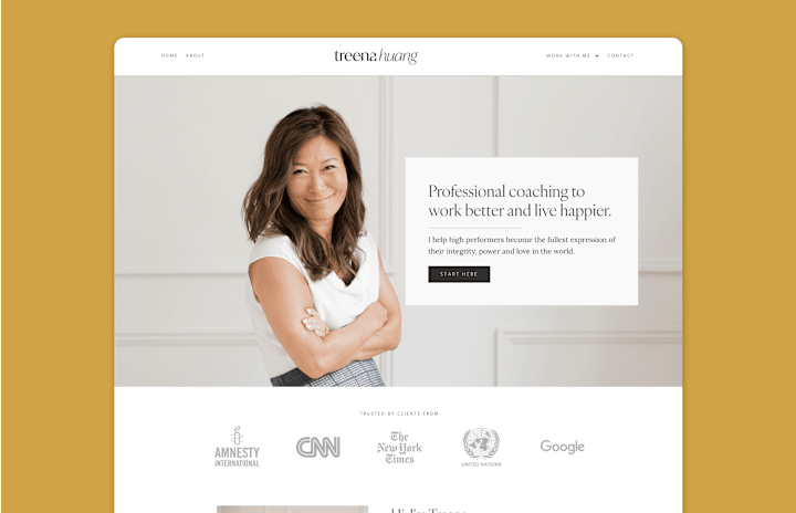 Cover image for Treena Huang | Branding + Kajabi Website Design