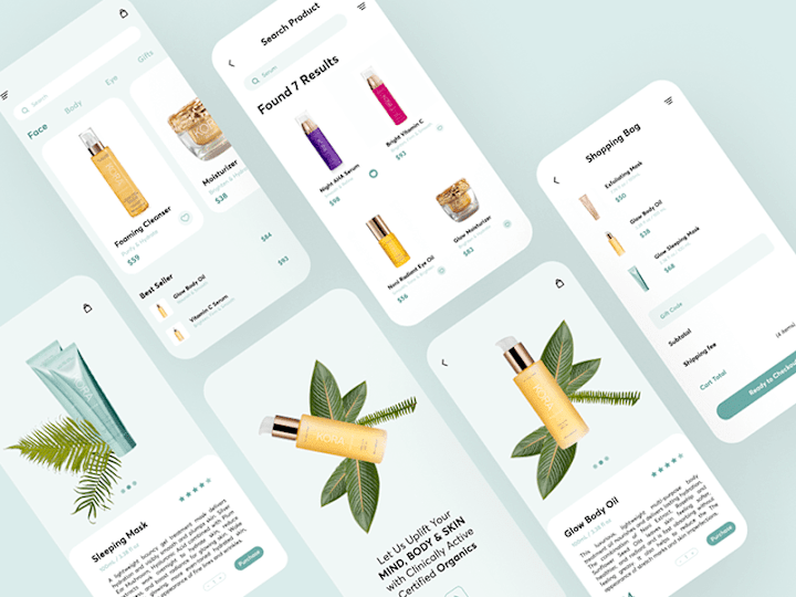 Cover image for Mobile UI/UX Design for Beauty App