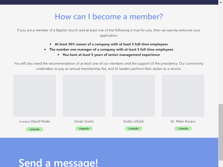 Cover image for Company Landing Page