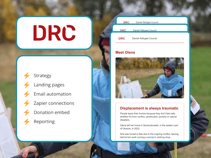 Cover image for Email automation success for a large international NGO