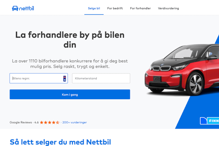 Cover image for Nettbil.no via Toptal