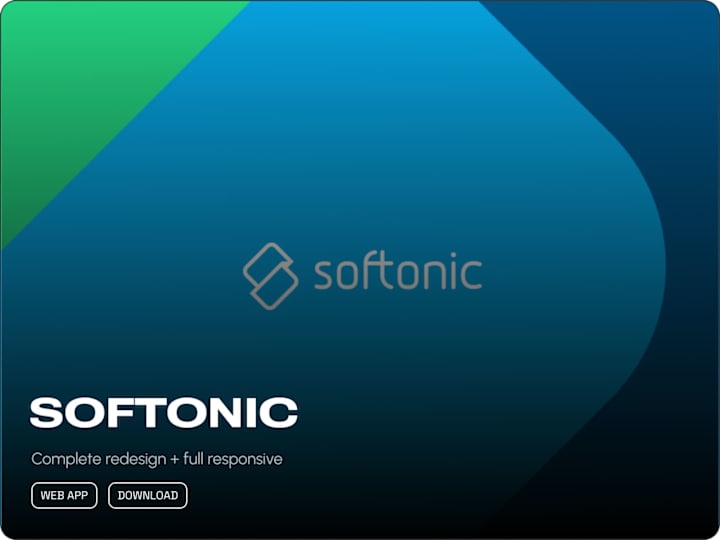 Cover image for Softonic - Branding + Redesign UX UI