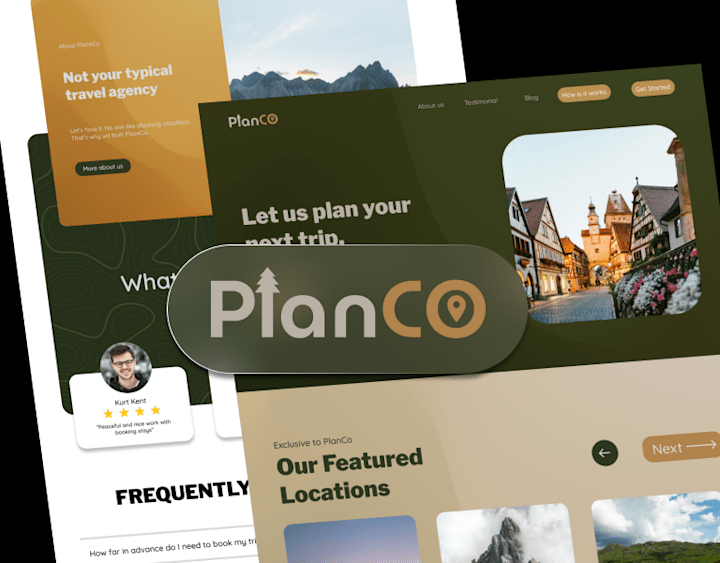 Cover image for PlanCo Web Design on Behance