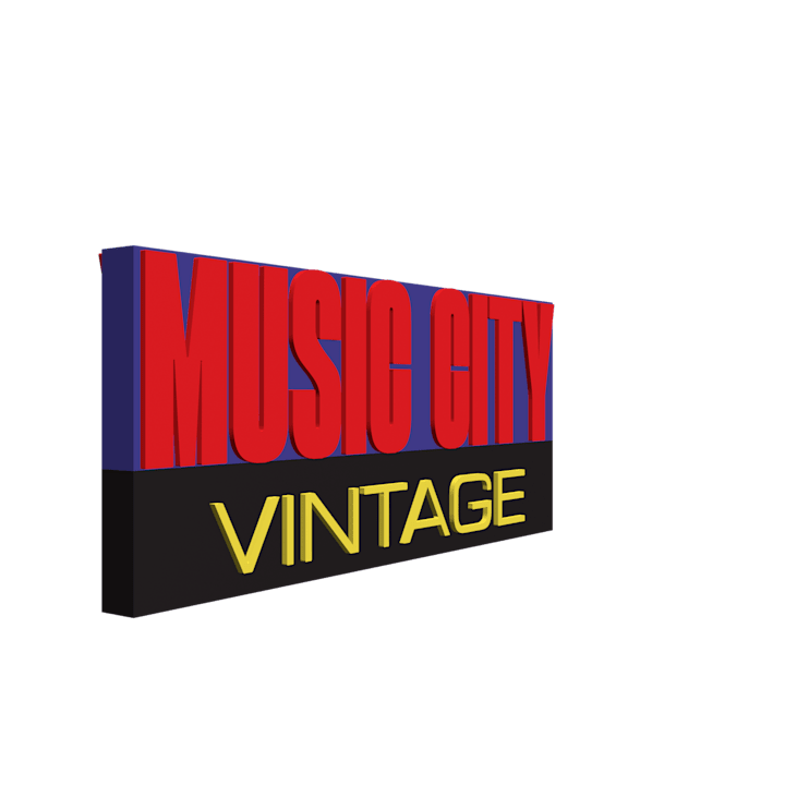 Cover image for MUSIC CITY VINTAGE 3D Logo
