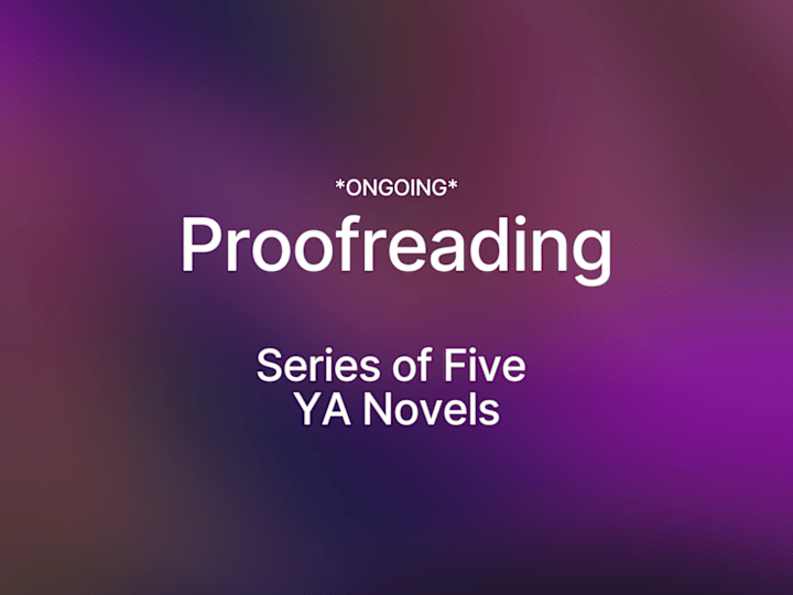 Cover image for Proofreading Perfection: Ongoing Project