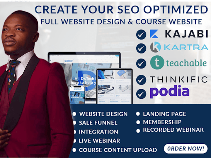 Cover image for I will design a responsive, SEO, Website for your business