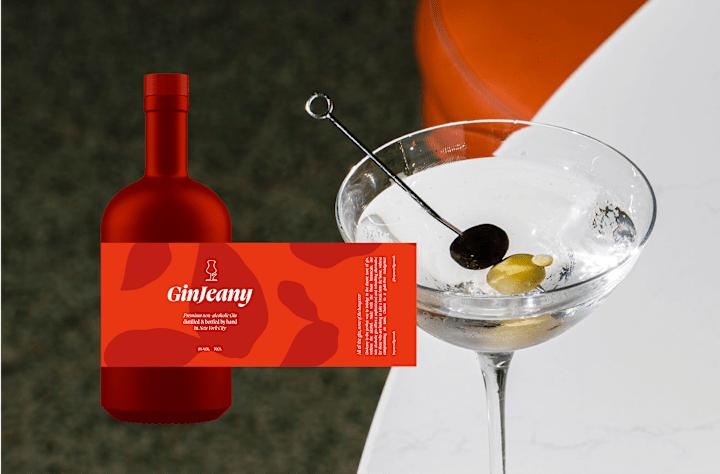 Cover image for Modern, Vibrant NA Gin Brand & Packaging GinJeany