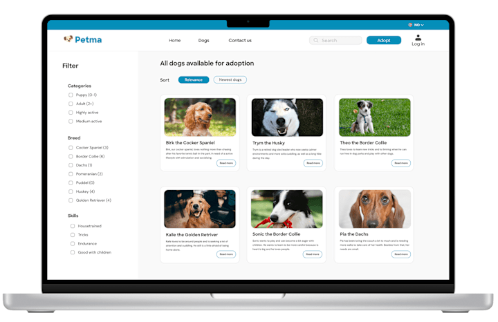 Cover image for Website for Dog Resuce