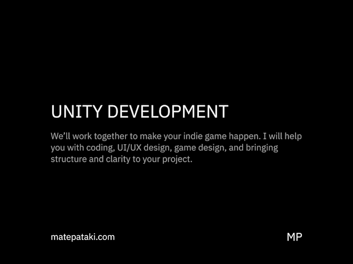 Cover image for I will make your Unity indie game happen