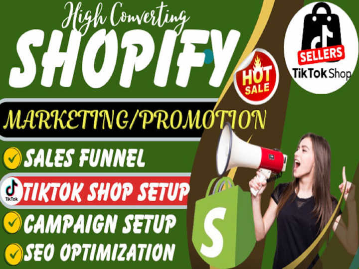 Cover image for expert shopify sales manager to promote shopify store marketing