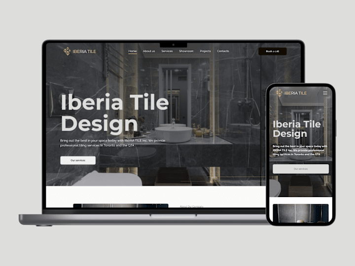 Cover image for Website for Iberia Tile - local home renovation business