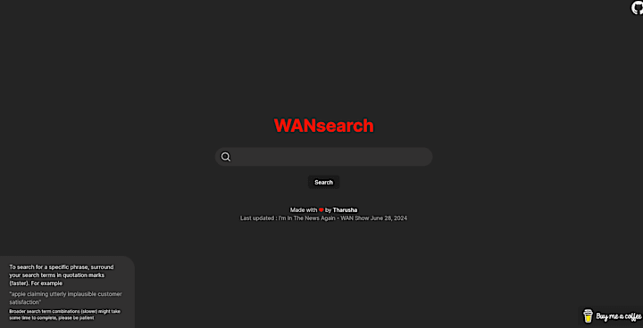 Cover image for WANsearch