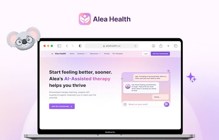 Cover image for AleaHealth AI-assisted virtual mental health clinic