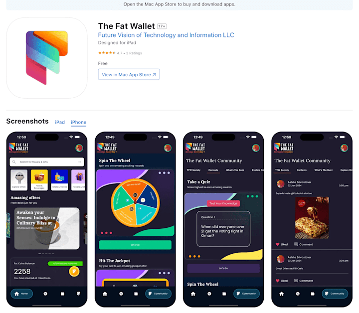 Cover image for The Fat Wallet Rewards Platform App Development