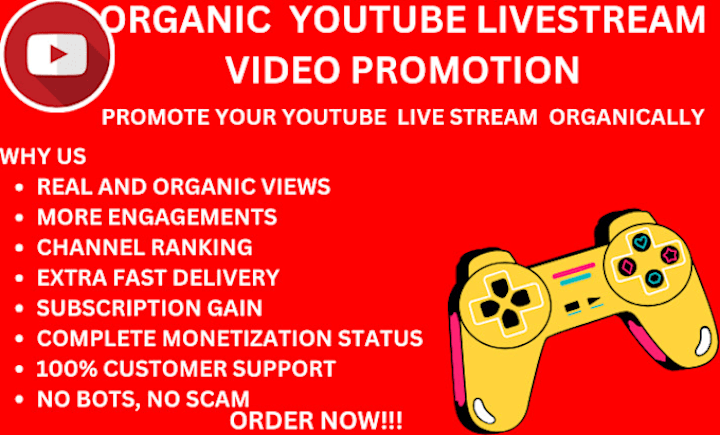 Cover image for YouTube Live Stream Promotion for Engagement and Growth