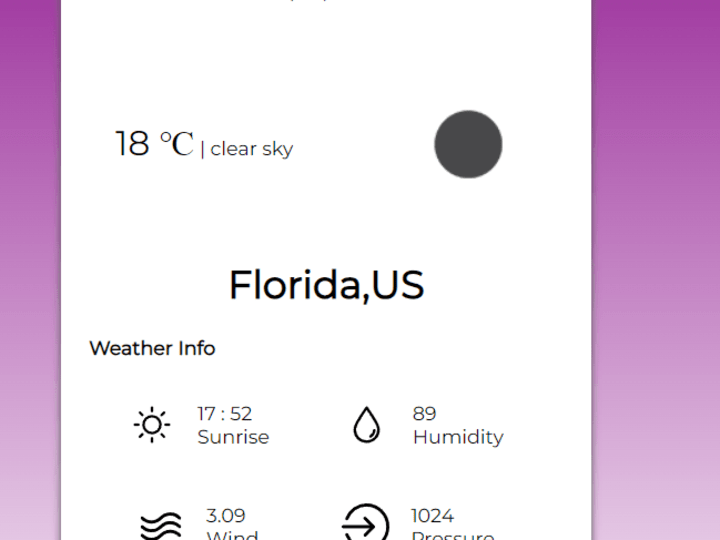 Cover image for Weather App