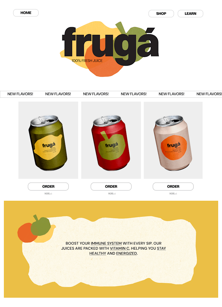 Cover image for FRUGA-BRAND IDENTITY AND LANDING PAGE :: Behance