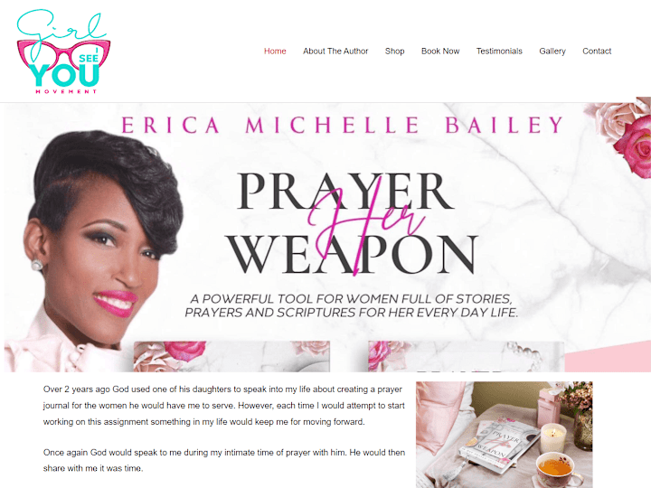 Cover image for Web Design Project: Prayer Is Her Weapon