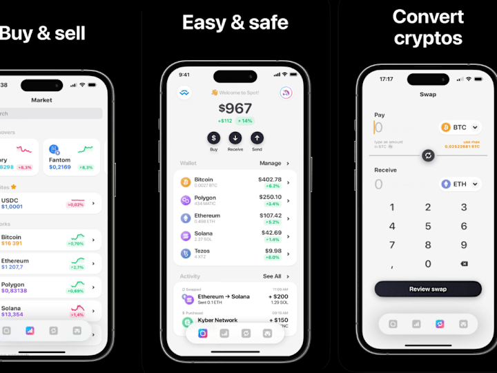Cover image for I will build crypto wallet app, blockchain wallet app