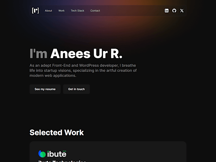Cover image for Anees Ur Rehman - WordPress and Front-End developer