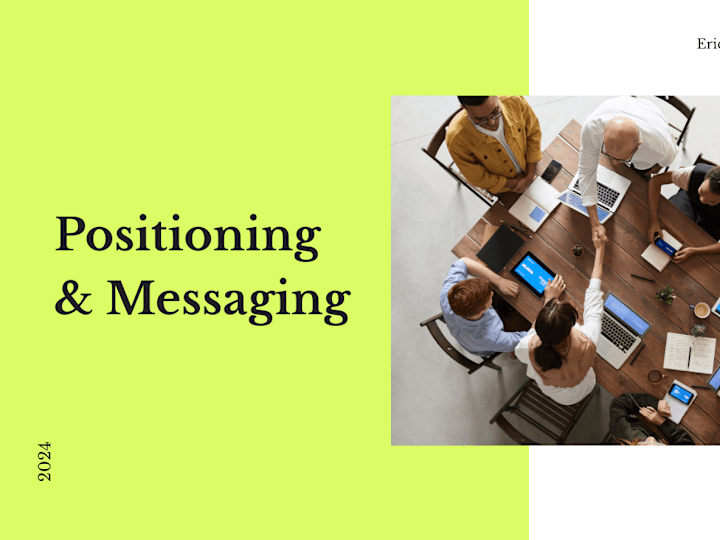 Cover image for Positioning & Messaging for Series A SaaS Startup