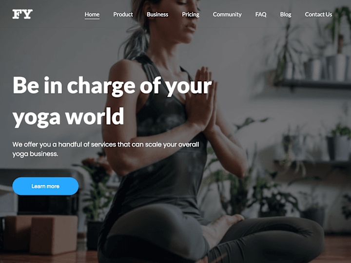 Cover image for FavYogis - Landing Page Design